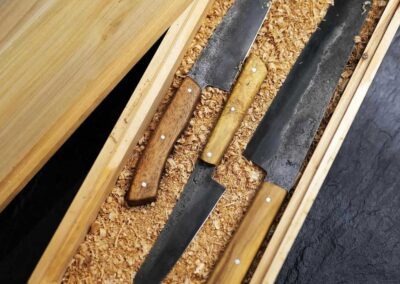 Coffret de couteaux artisanales de l'atelier de soudage Gaillacois